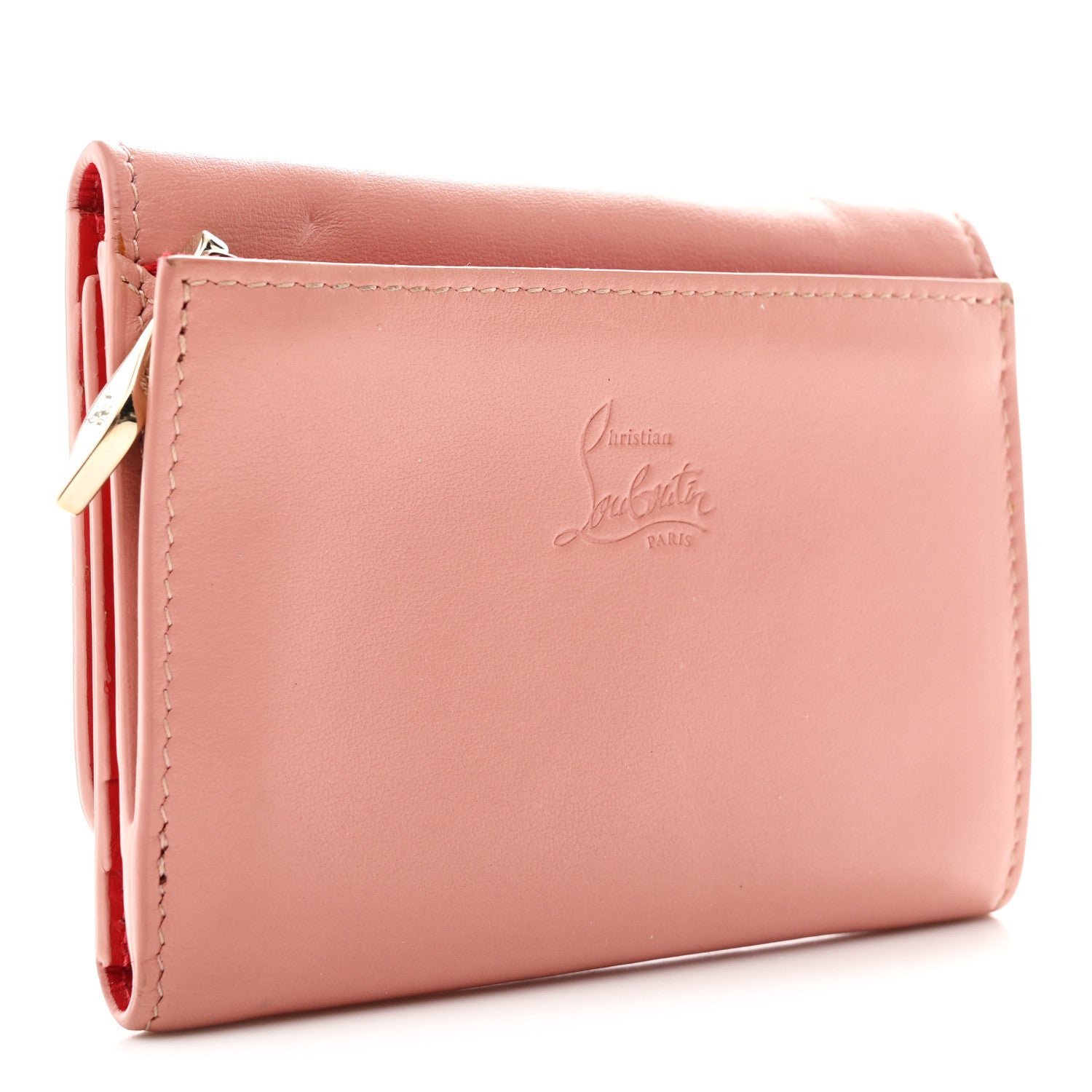 Christian Louboutin Calfskin Spiked Macaron Mini Spiked Wallet Ronsard 3 of 7
