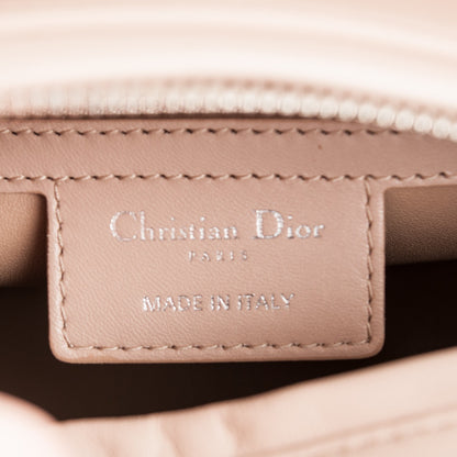 Christian Dior Lambskin Cannage Medium Lady Dior Beige 6 of 7