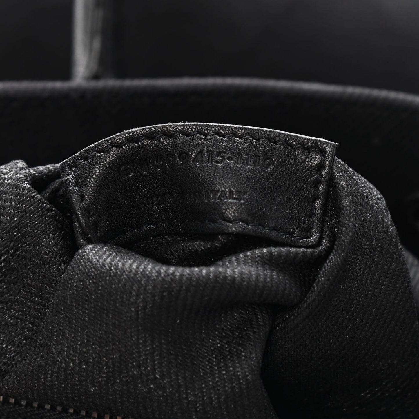Linen Calfskin Rive Gauche Tote Black