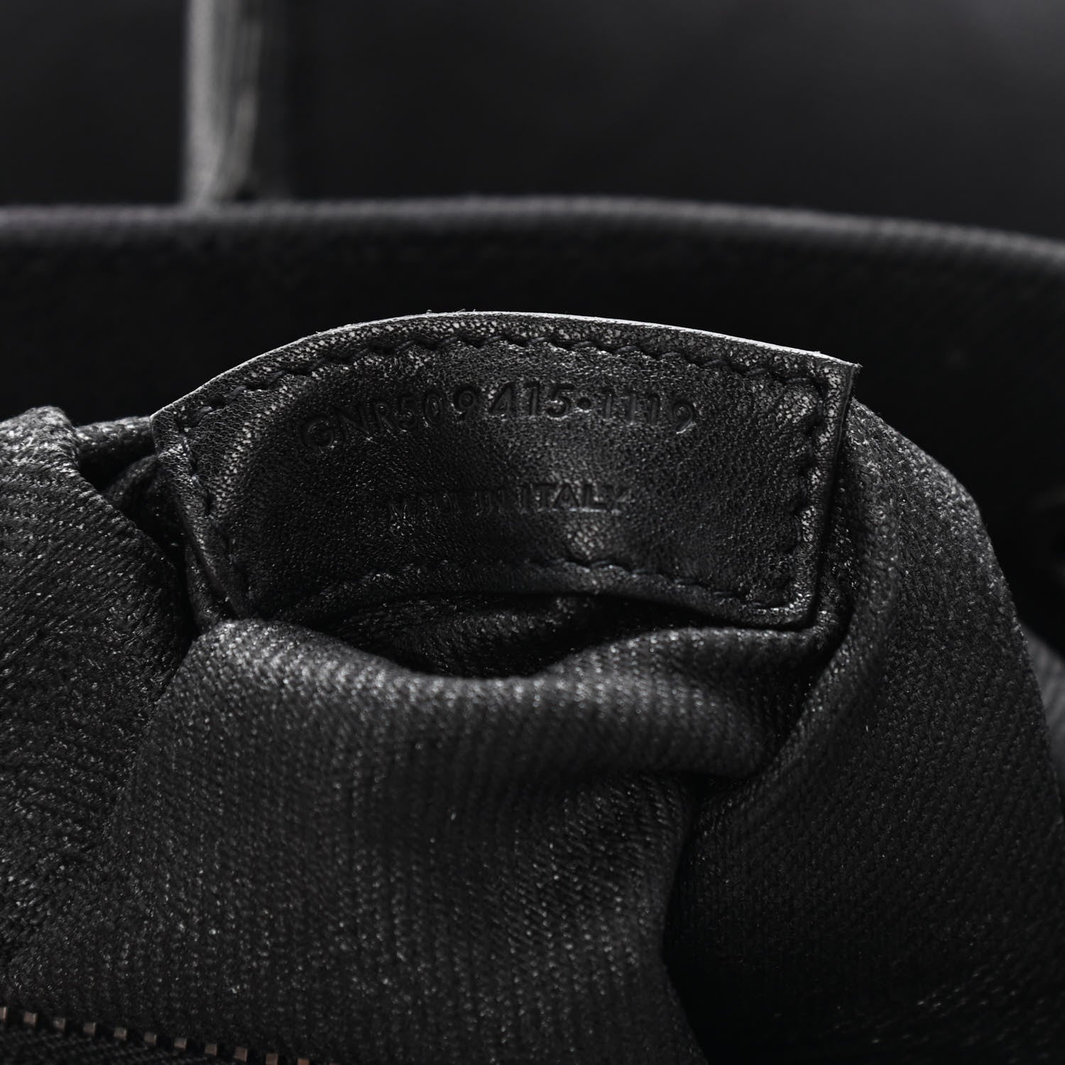Saint Laurent Linen Calfskin Rive Gauche Tote Black 9 of 9