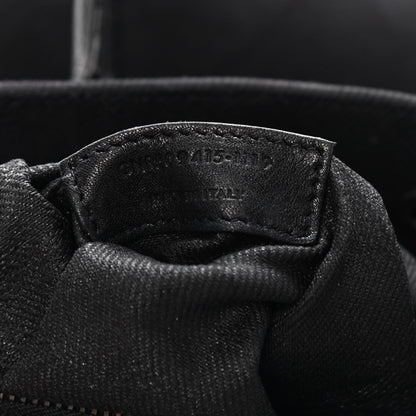 Saint Laurent Linen Calfskin Rive Gauche Tote Black 9 of 9