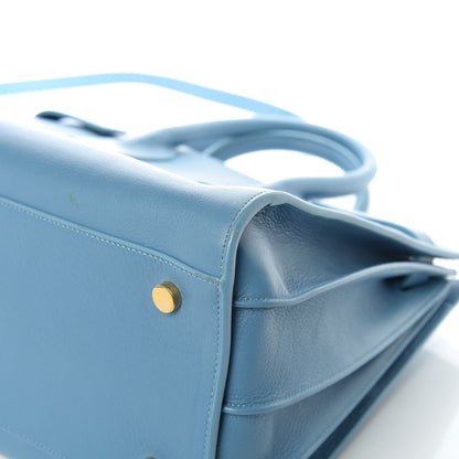 Saint Laurent Grained Calfskin Small Sac De Jour Light Blue 12 of 19