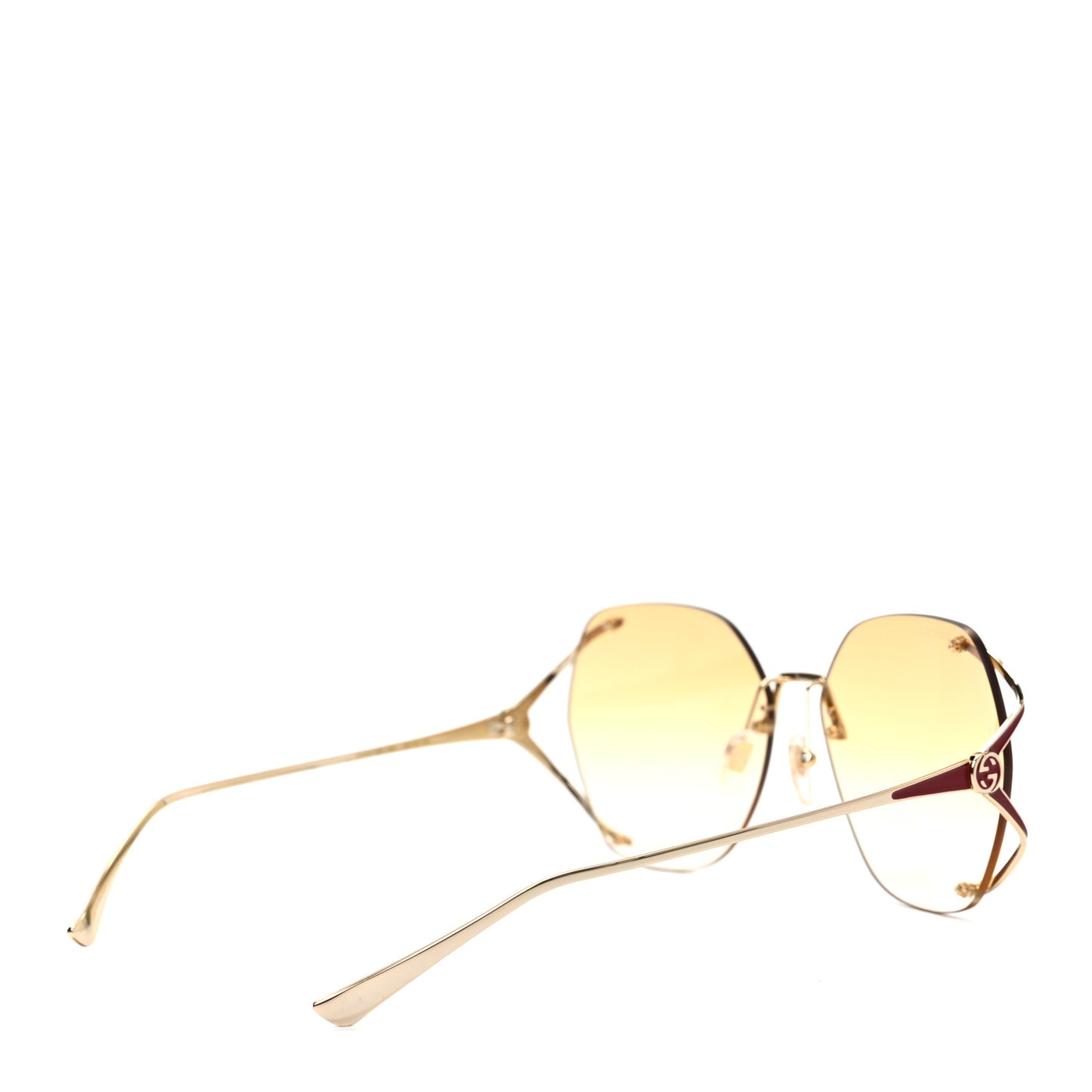 Oversized Round Frame GG0651S Sunglasses Gold