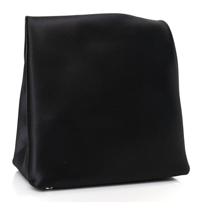 Alexander Wang Satin Lunch Bag Clutch Black 3 of 9