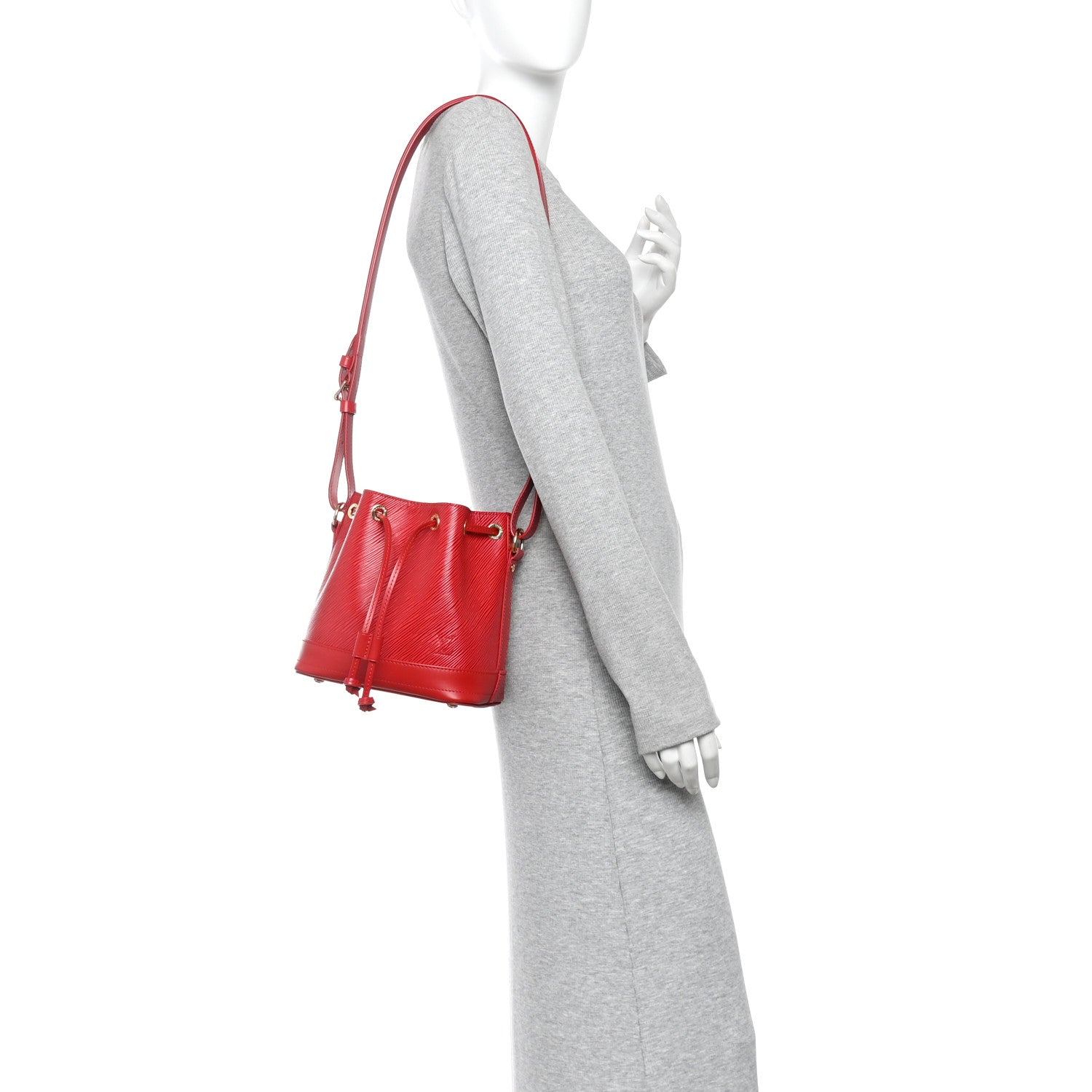 Louis Vuitton Epi Noe BB Red 2 of 10