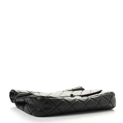 Chanel Calfskin Quilted Large Roll 2.55 Reissue Clutch Black 4 of 12