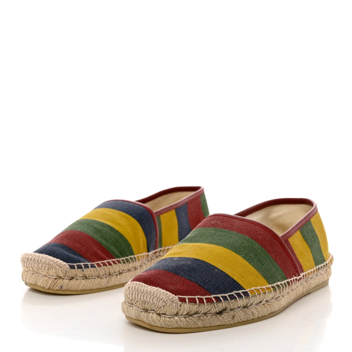 Canvas Baiadera Stripe Mens Espadrilles 8 Multicolor
