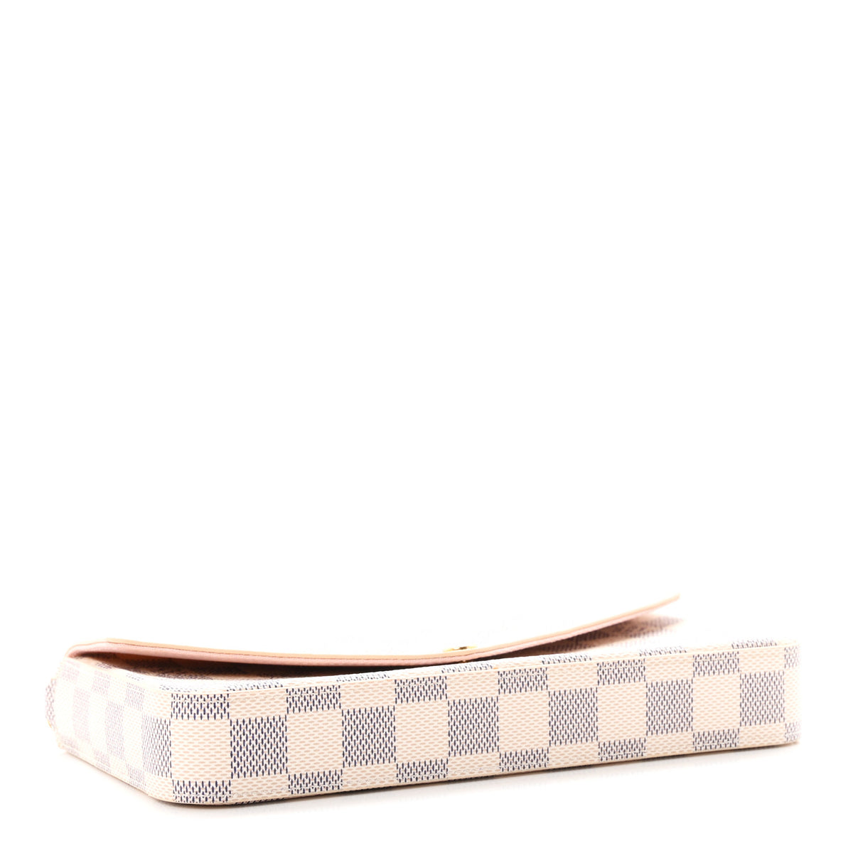 Louis Vuitton Damier Azur Pochette Felicie Chain Wallet Rose Ballerine 4 of 10