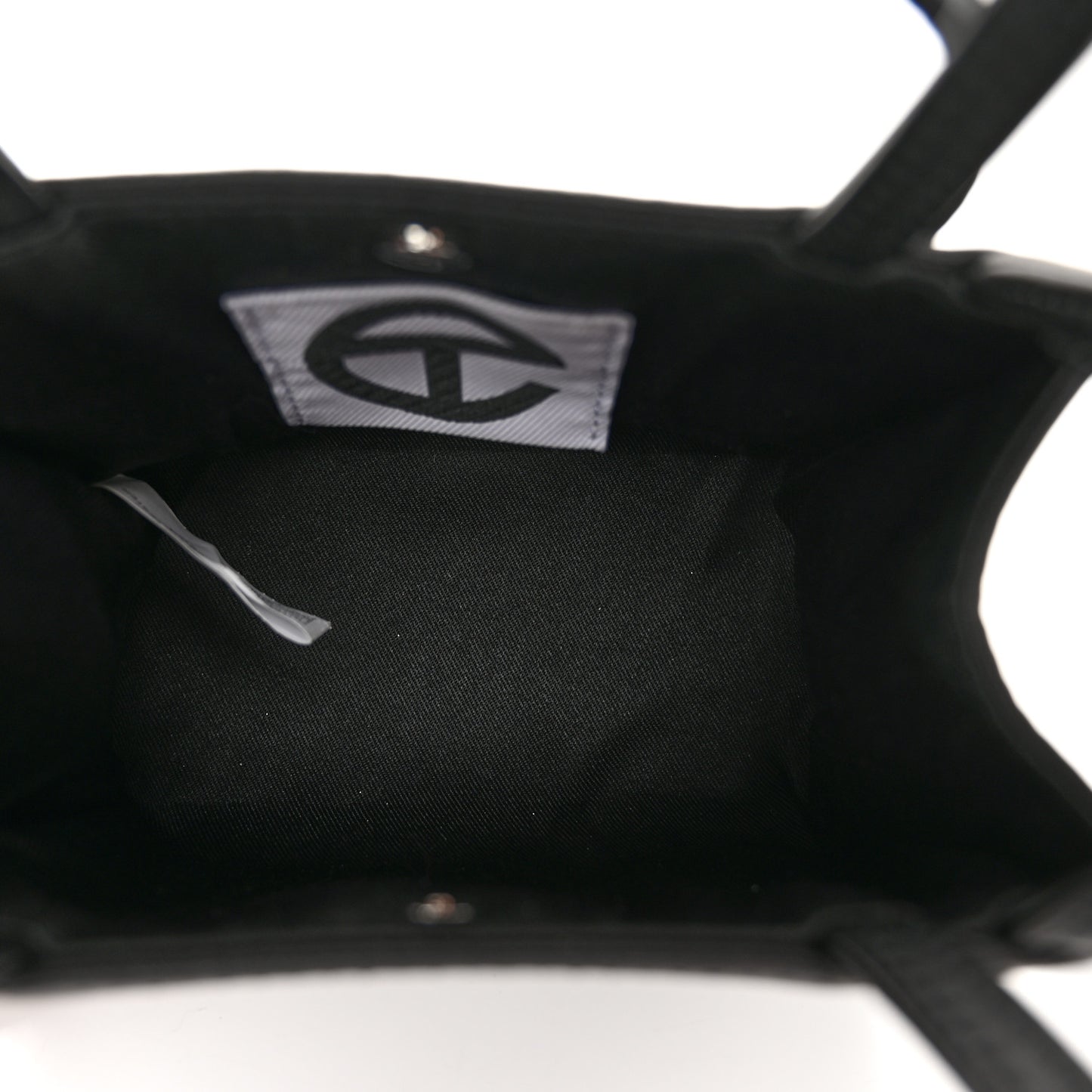 Vegan Leather Small Shopping Bag Black