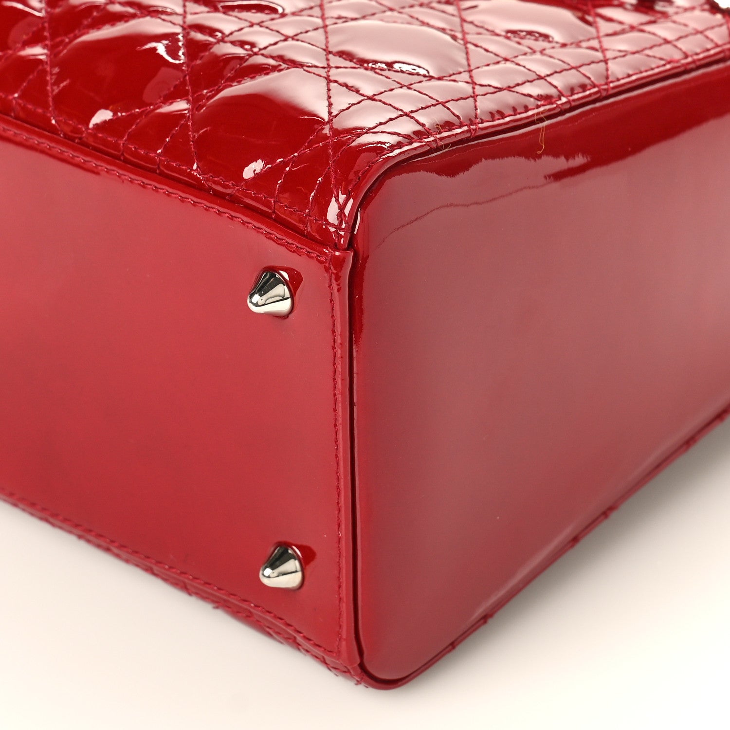 Christian Dior Patent Cannage Medium Lady Dior Red 8 of 8