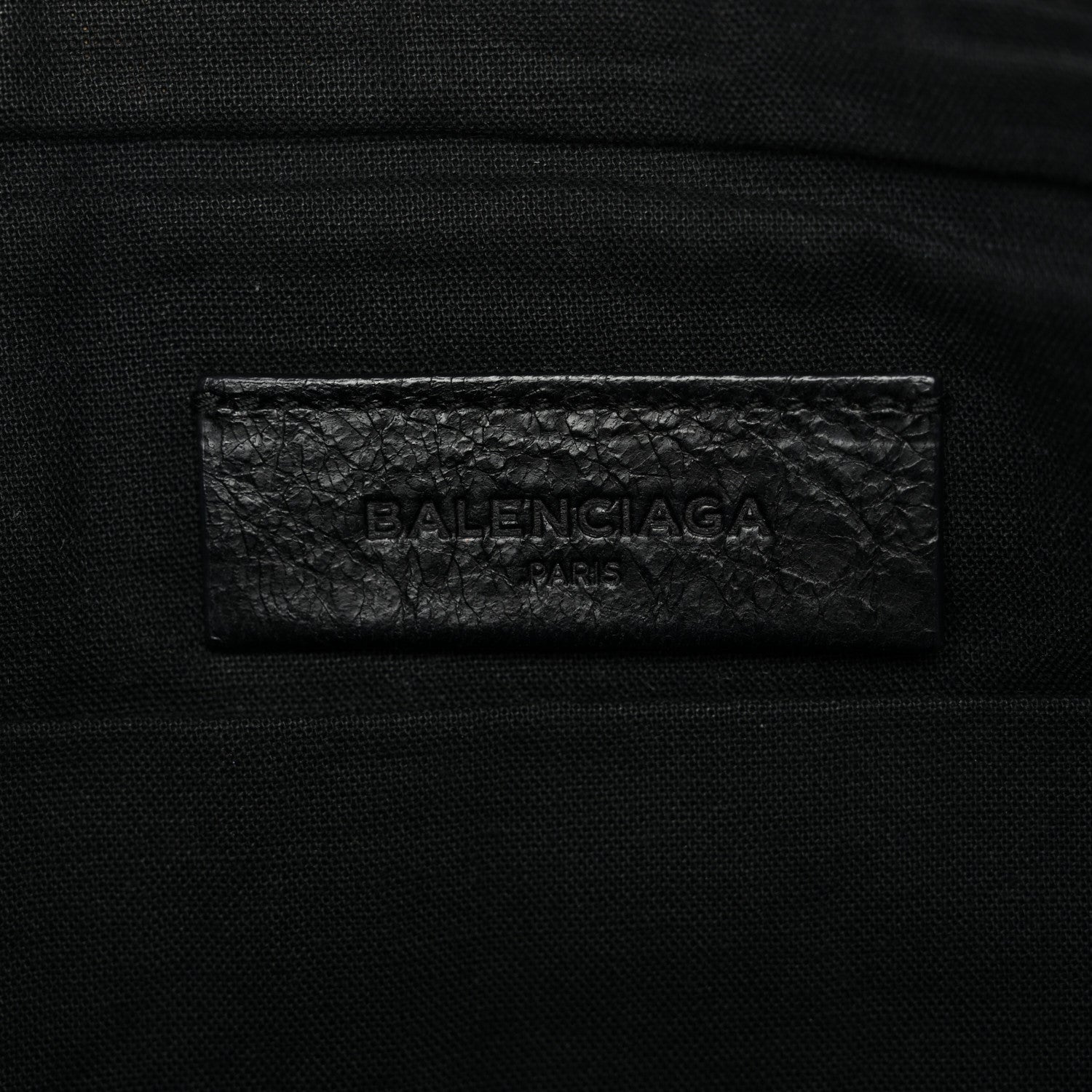 Balenciaga Agneau Giant 12 Silver Hardware Pouch Clutch Black 6 of 10