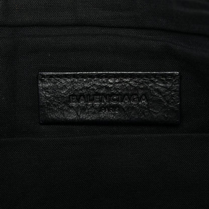 Balenciaga Agneau Giant 12 Silver Hardware Pouch Clutch Black 6 of 10