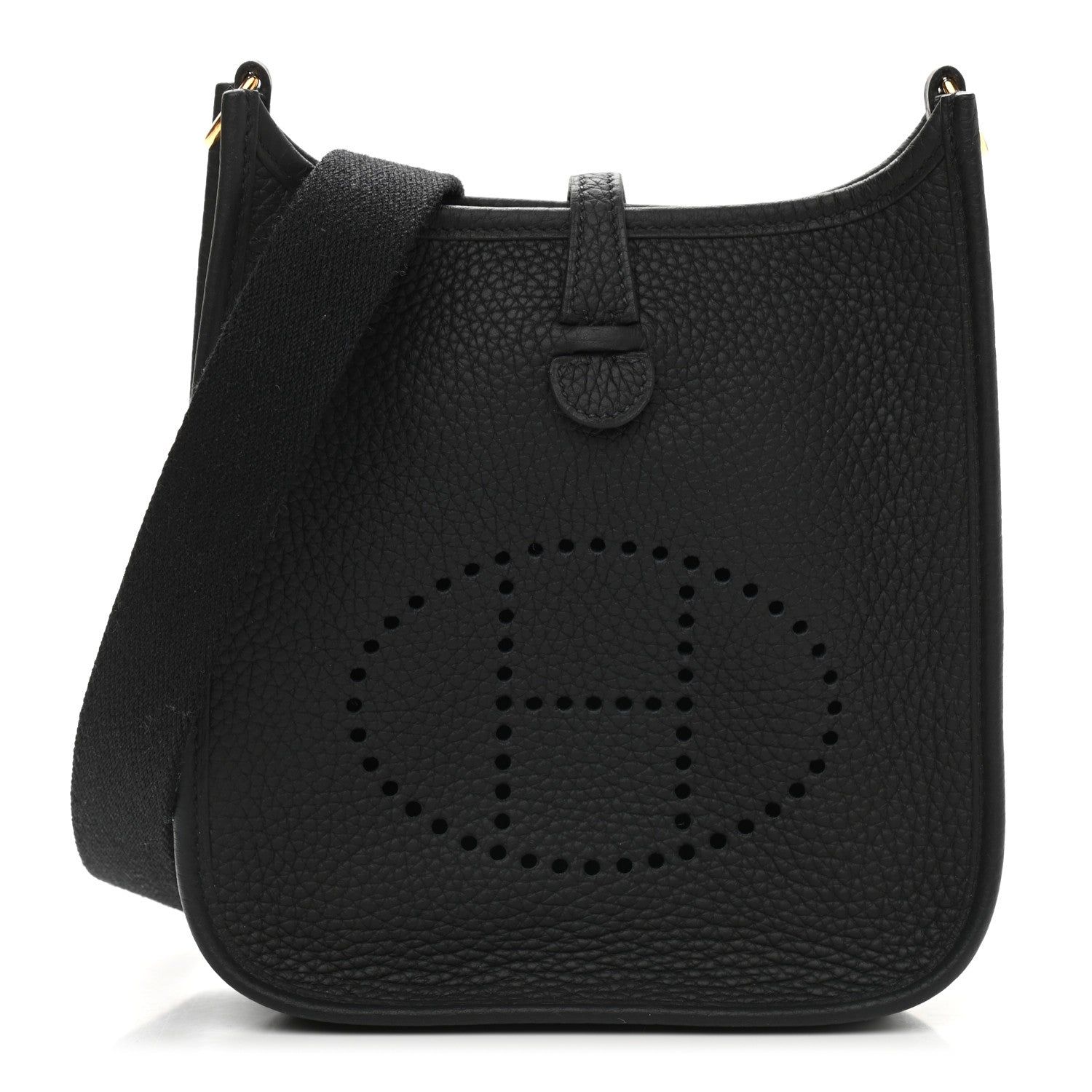Hermes Taurillon Clemence Evelyne TPM Black 1 of 9