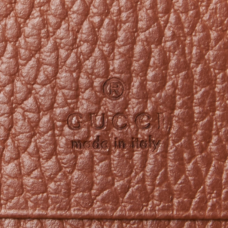 Gucci New Denim GG Monogram Jackie 1961 Card Case Blue Tea Cuir 7 of 8