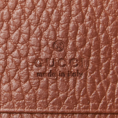 Gucci New Denim GG Monogram Jackie 1961 Card Case Blue Tea Cuir 7 of 8