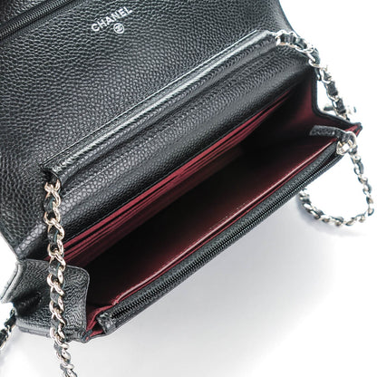 Chanel Caviar Quilted Wallet On Chain WOC Black 6 of 8