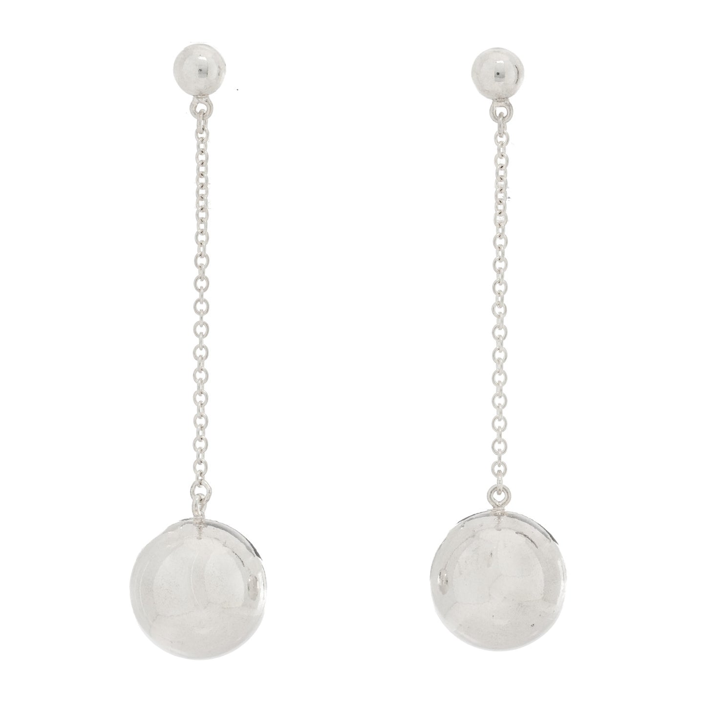 Sterling Silver 10mm HardWear Ball Drop Earrings