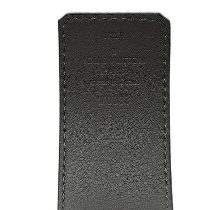 Louis Vuitton Calfskin 40mm Damier LV Initiales Reversible Belt 95 38 Gray Black 8 of 8