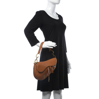 Christian Dior Calfskin Saddle Bag Tan 2 of 7