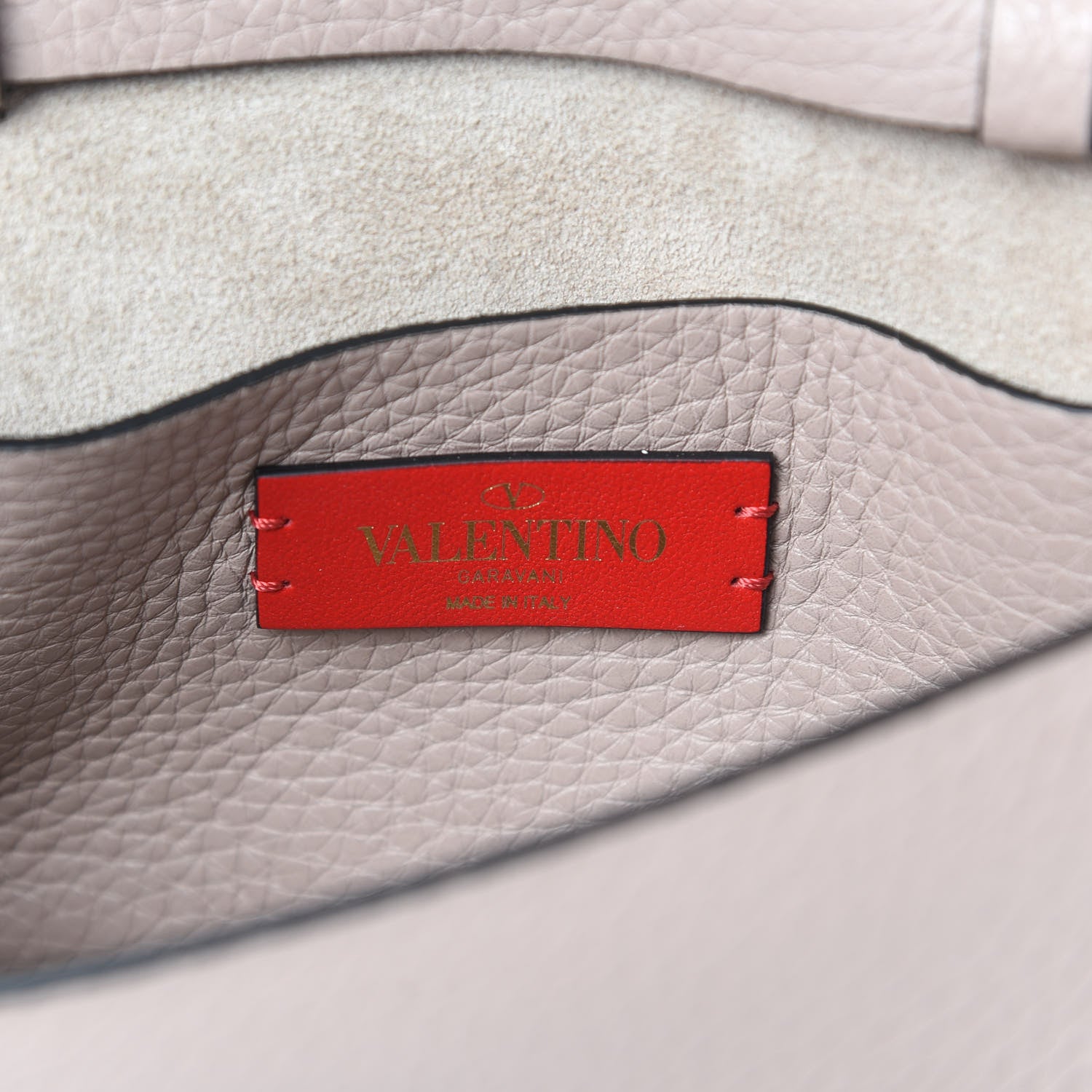 Valentino Garavani Pebbled Calfskin Small Rockstud Overlay Flap Shoulder Bag Poudre 6 of 12