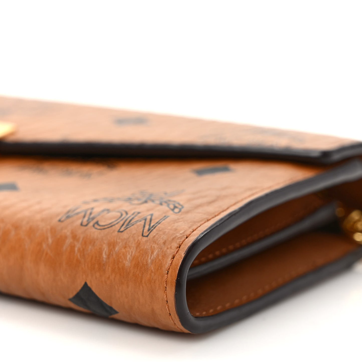 Visetos Large Patricia Wallet On Chain Cognac