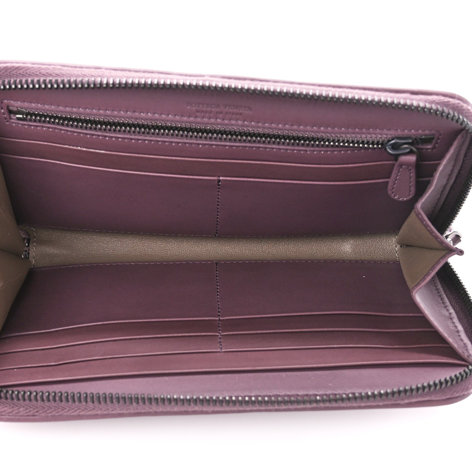 Bottega Veneta Nappa Intrecciato Zip Around Wallet Corot 5 of 11