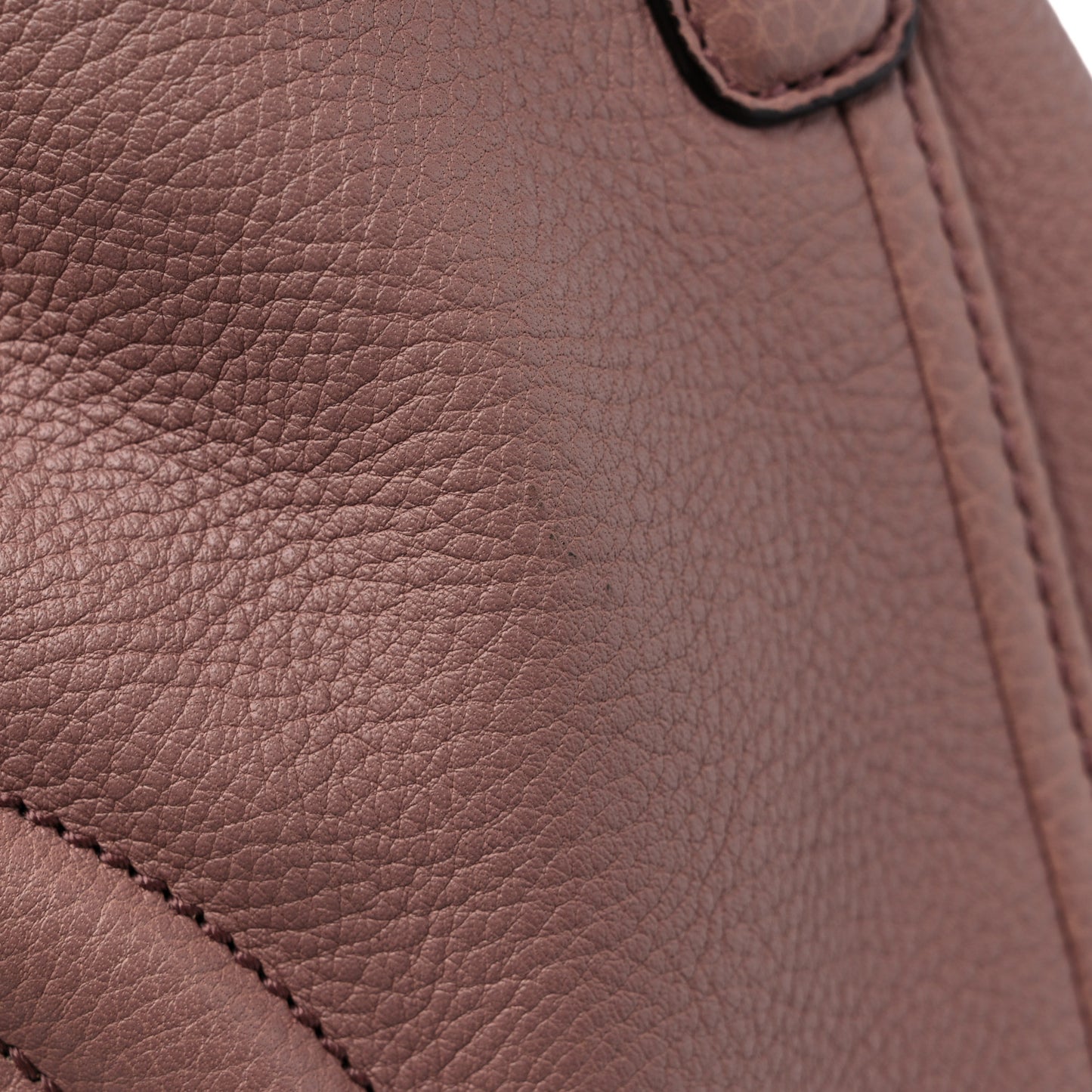 Pebbled Calfskin Medium Soho Shoulder Bag Dark Cipria
