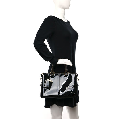 Louis Vuitton Patent Calfskin Miroir Tote Black 2 of 7