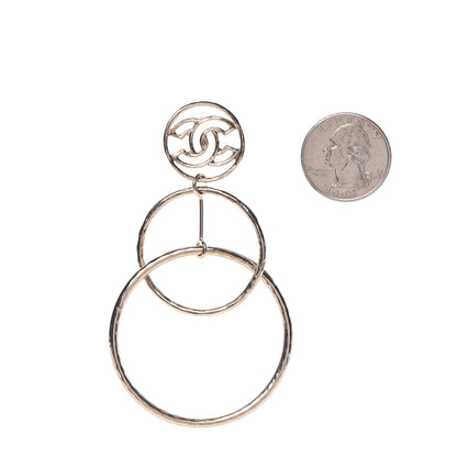 Chanel Hoop Cuba CC Earrings Gold 2 of 3