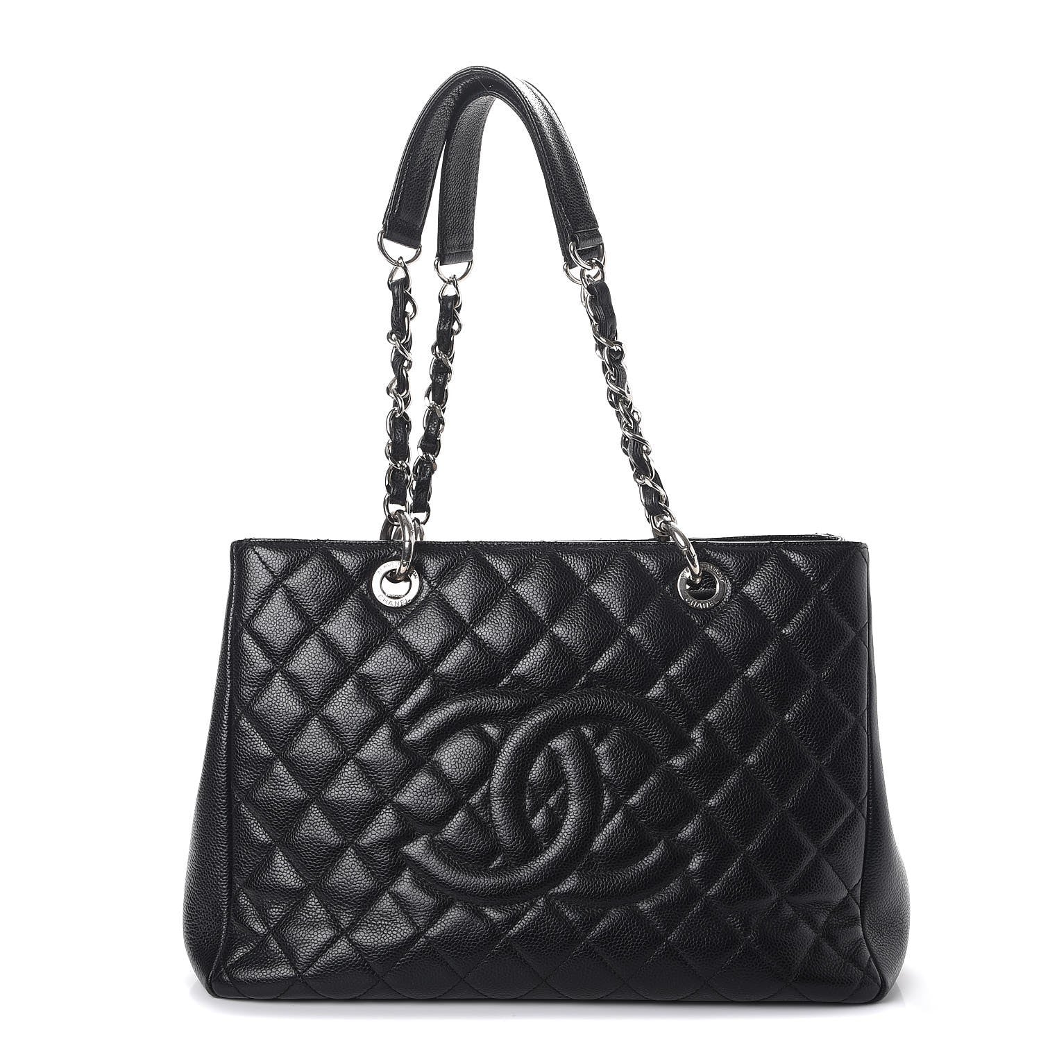 Chanel Caviar Quilted Grand Shopping Tote GST Black 1 of 15