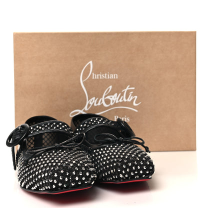Christian Louboutin Crystal Mamastrapitina Strass Mesh Ballerina Flats 36.5 Black 8 of 8