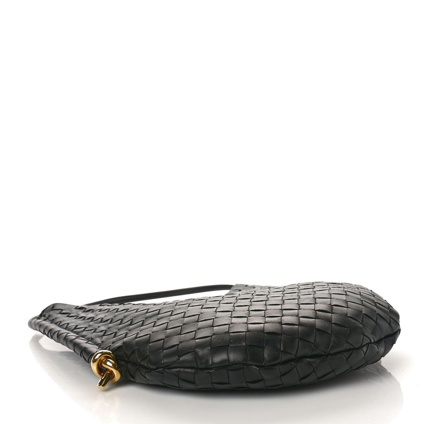 Nappa Intrecciato Medium Solstice Hobo Black