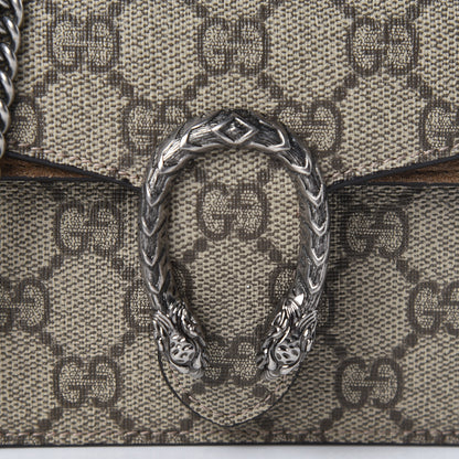 Gucci GG Supreme Monogram Super Mini Dionysus Shoulder Bag Taupe 9 of 10