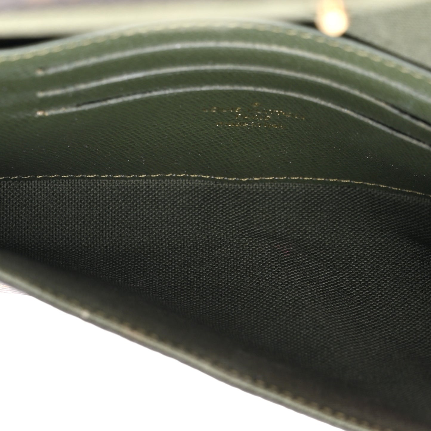 Monogram Felicie Strap & Go Kaki