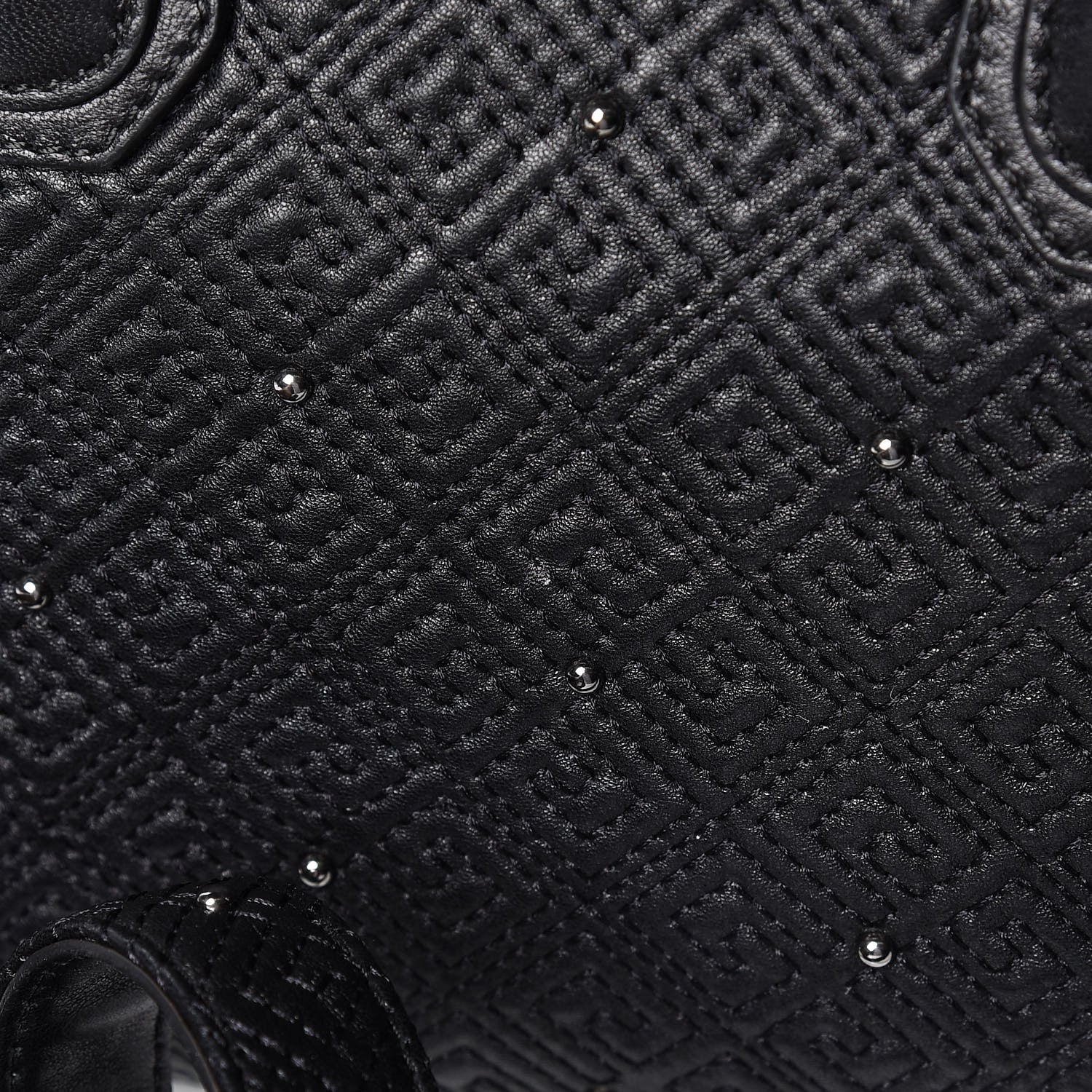 Givenchy Lambskin Logo Embossed Small Studded Antigona Black 15 of 18