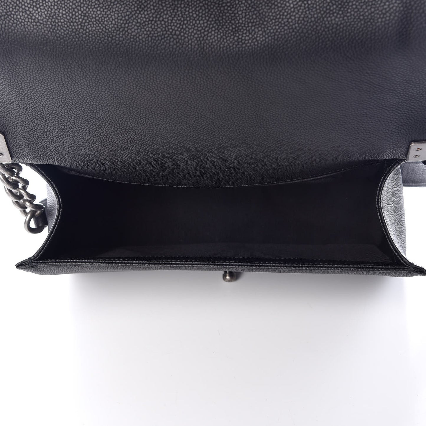 Caviar Quilted Medium Boy Flap Black