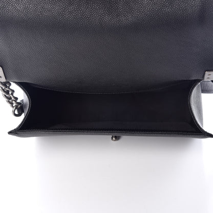 Chanel Caviar Quilted Medium Boy Flap Black 6 of 11