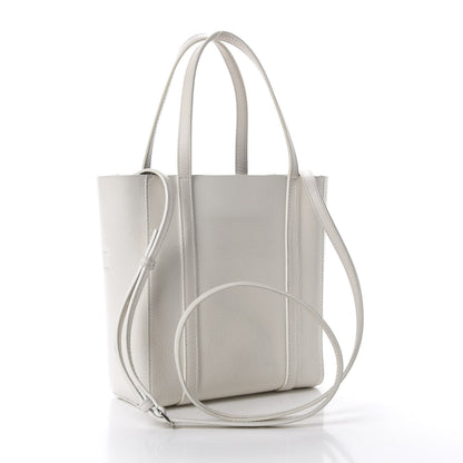 Balenciaga Smooth Calfskin Double Sided XXS Everyday Tote White Light Black 3 of 9