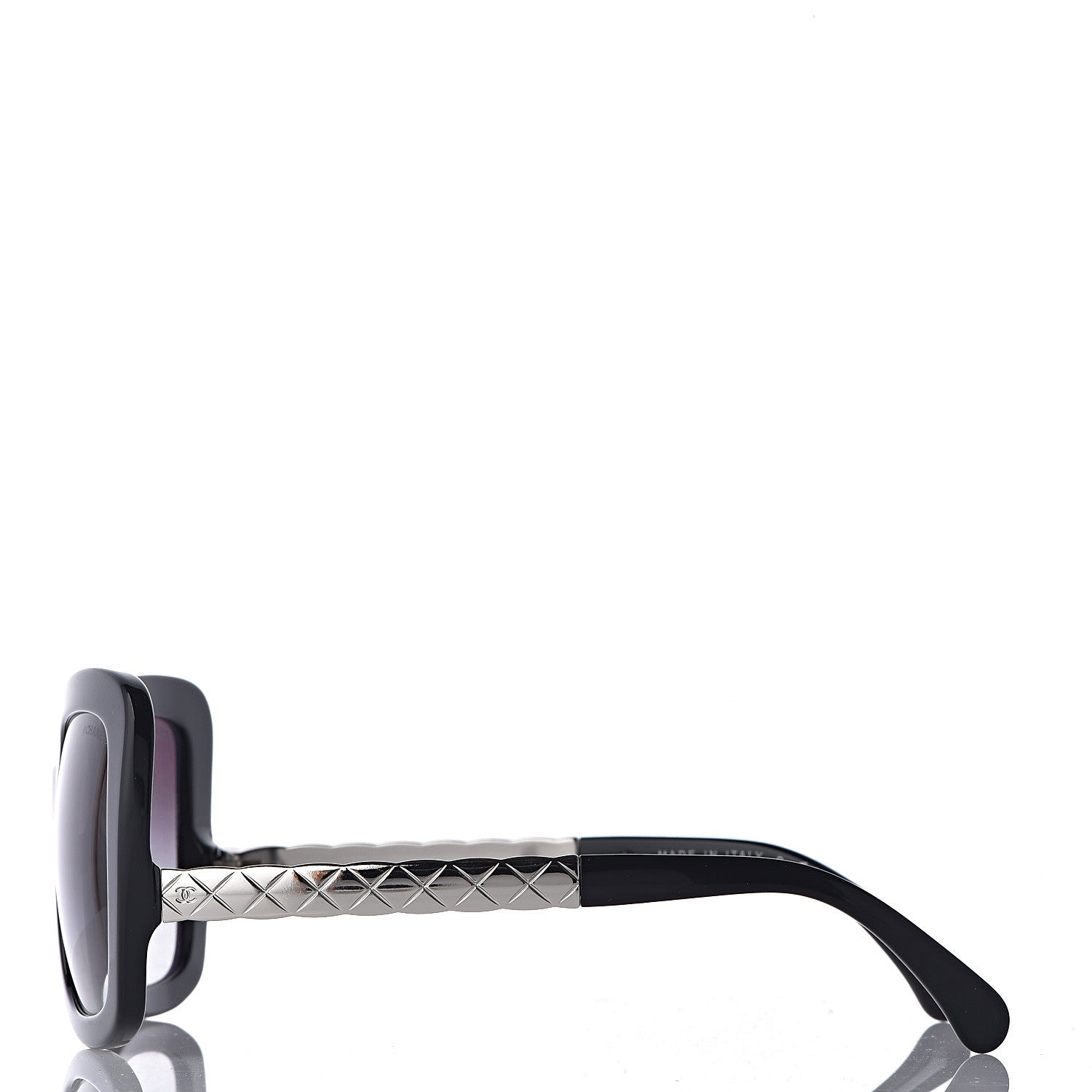 Chanel Acetate Spring Butterfly Sunglasses 5370 Black Silver 3 of 9