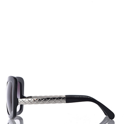 Chanel Acetate Spring Butterfly Sunglasses 5370 Black Silver 3 of 9