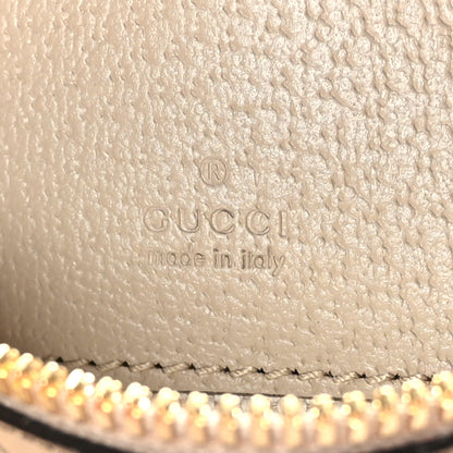 Gucci GG Supreme Monogram Textured Dollar Calfskin Web Mini Ophidia Top Handle Bowler Bag Beige Mystic White Oatmeal 6 of 10
