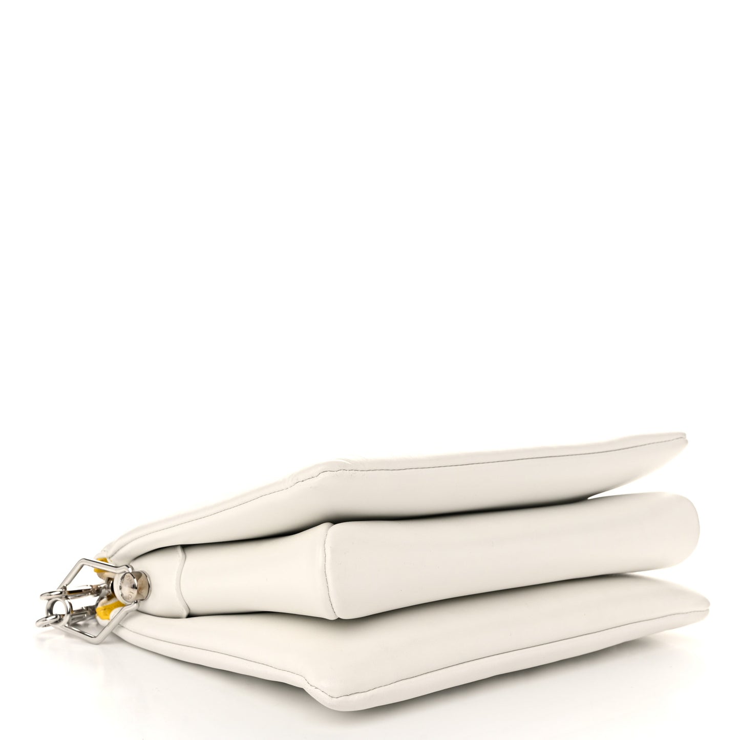 LV x YK Lambskin Embossed Monogram Coussin PM White