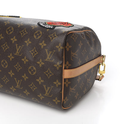 Louis Vuitton Monogram Patches Speedy Bandouliere 30 9 of 13