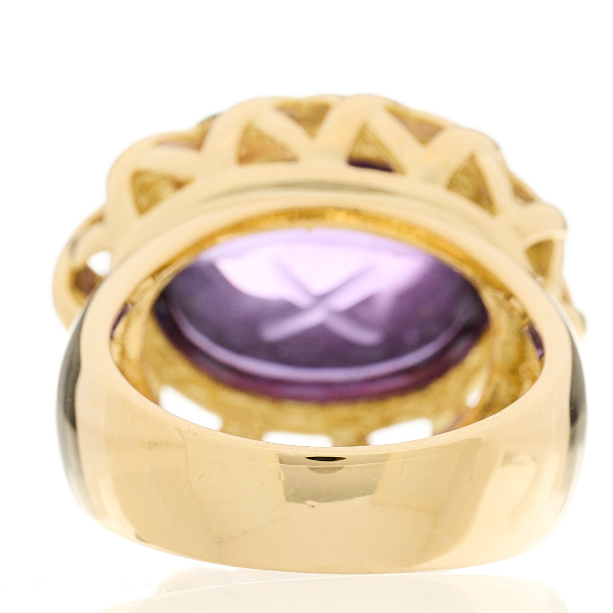 Tiffany 18K Yellow Gold Amethyst Paloma Picasso Forever Ring 54 6.75 4 of 6
