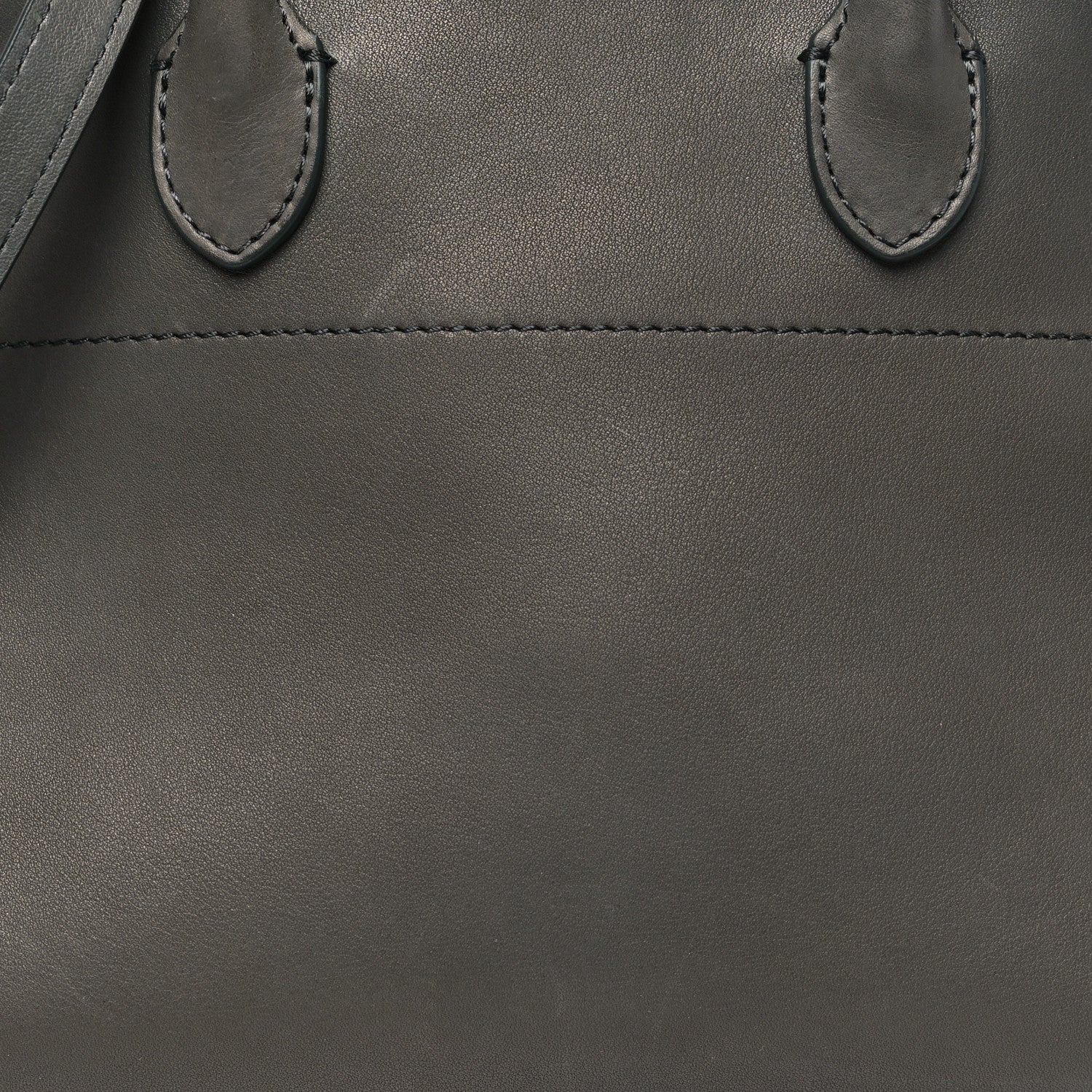 The Row Polished Saddle Calfskin Soft Margaux 10 Bag Koala Grey 7 of 9