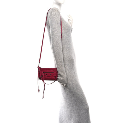 Balenciaga Agneau Arena Classic Hardware Le City Pouch On Strap Framboise 2 of 10
