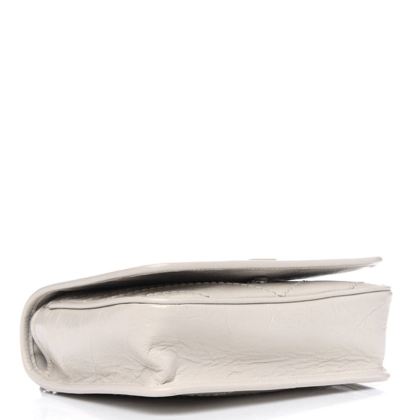 Crinkled Calfskin Matelasse Monogram Niki Chain Wallet Crema Soft