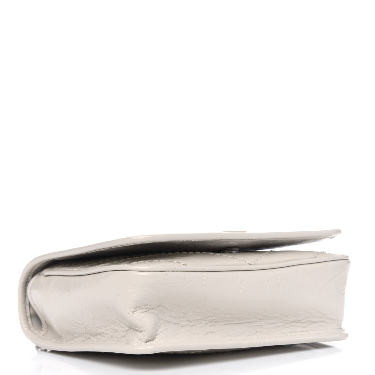 Saint Laurent Crinkled Calfskin Matelasse Monogram Niki Chain Wallet Crema Soft 3 of 4