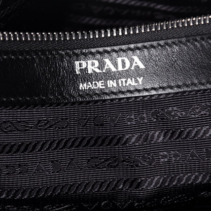 Prada Soft Calfskin Impunture Diagramme Tote Black 7 of 10