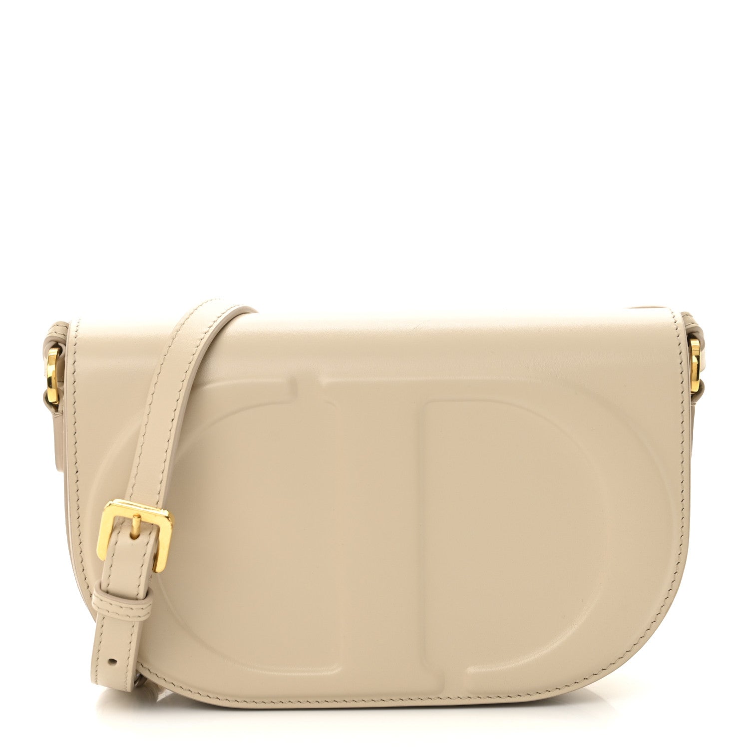 Christian Dior Calfskin CD Signature Flap Crossbody Caramel Beige 1 of 11